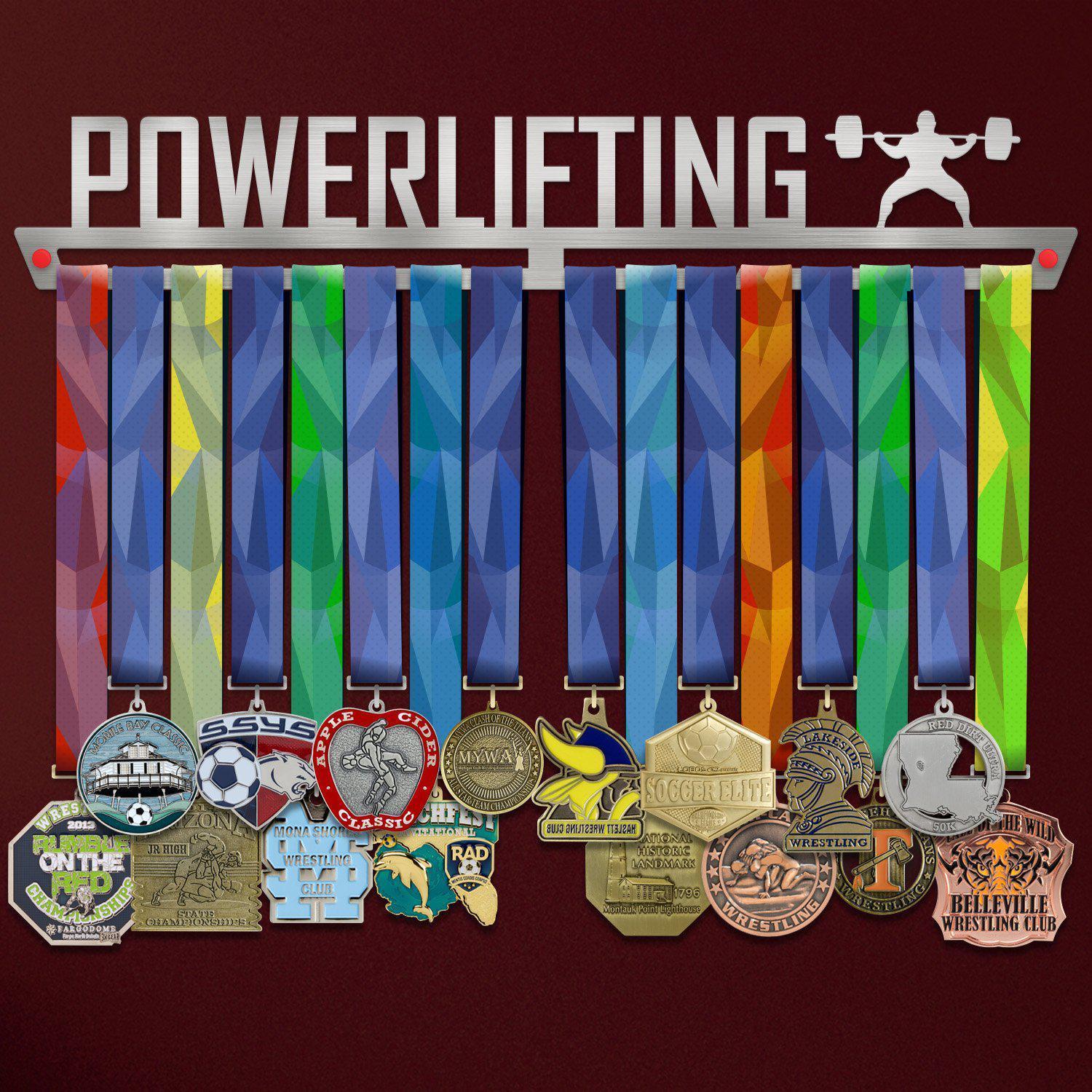 United Medals Run The World Cintre de Médailles | Acier Porte-Médailles |  Medal Holder Display (48 médailles)